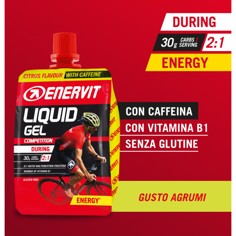Enervit Liquid Gel żel energetyczny z kofeiną (Owoce cytrusowe) – 60 ml - obrazek 2