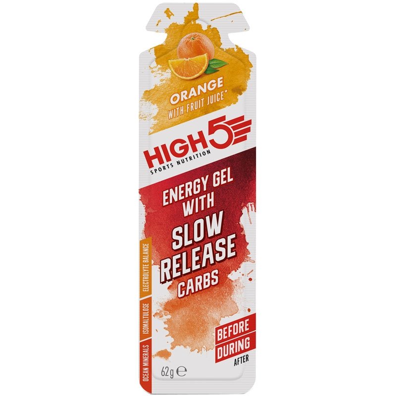 HIGH5 Energy Gel Slow Release Carbs żel energetyczny (Pomarańcza) – 62 g
