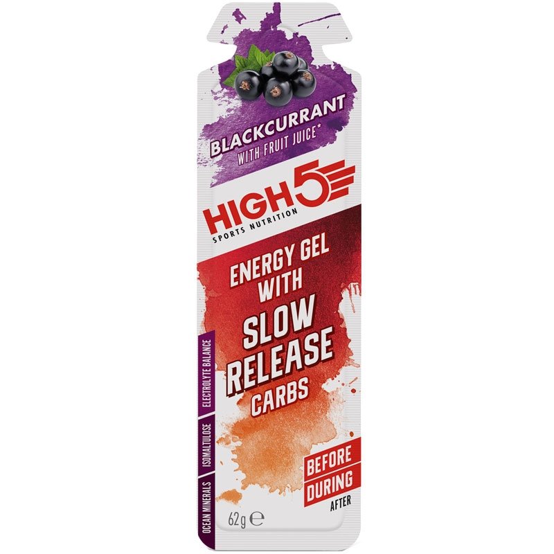 HIGH5 Energy Gel Slow Release Carbs żel energetyczny (Czarna Porzeczka) – 62 g