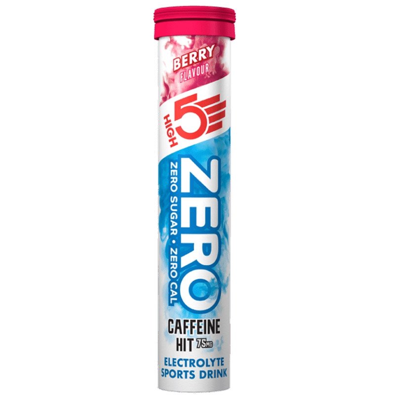 HIGH5 Zero Caffeine HIT elektrolity z kofeiną (Berry) – 20 tabletek