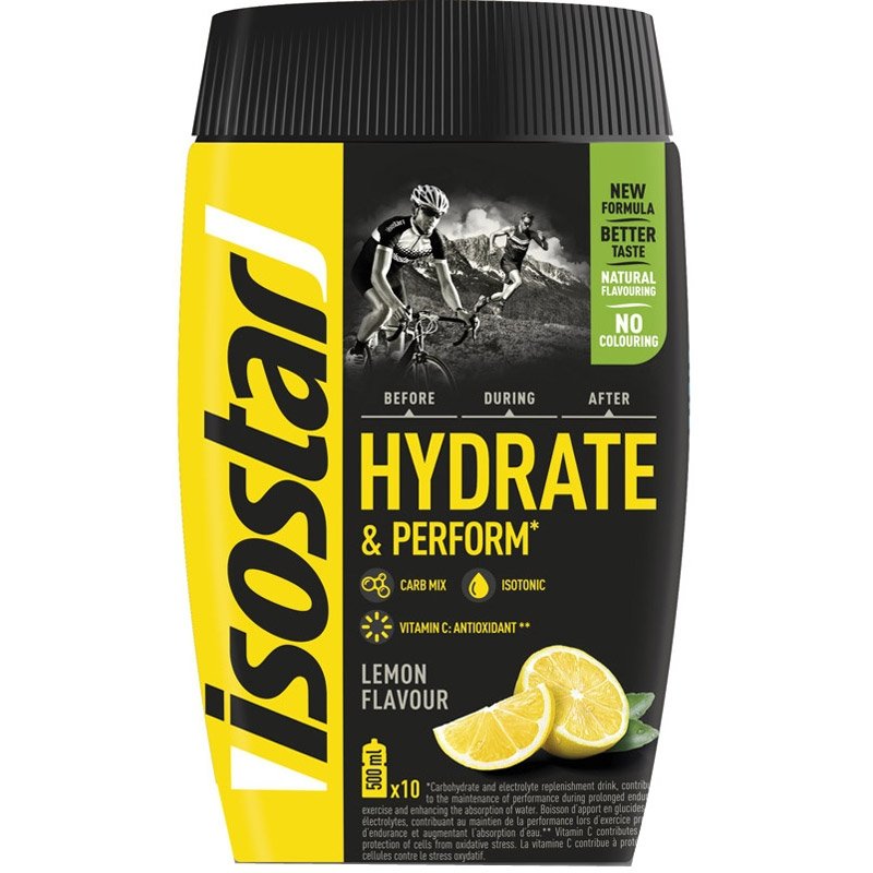 Isostar Hydrate & Perform napój izotoniczny (Cytryna) – 400 g