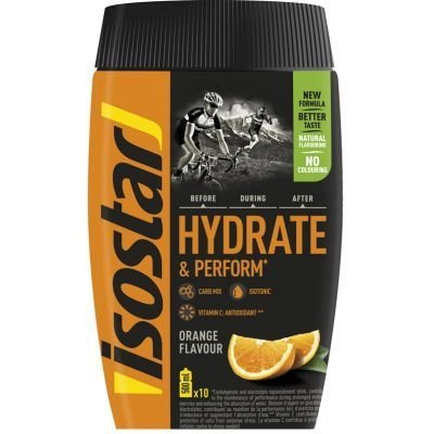 Isostar Hydrate & Perform napój izotoniczny (Pomarańcza) – 400 g