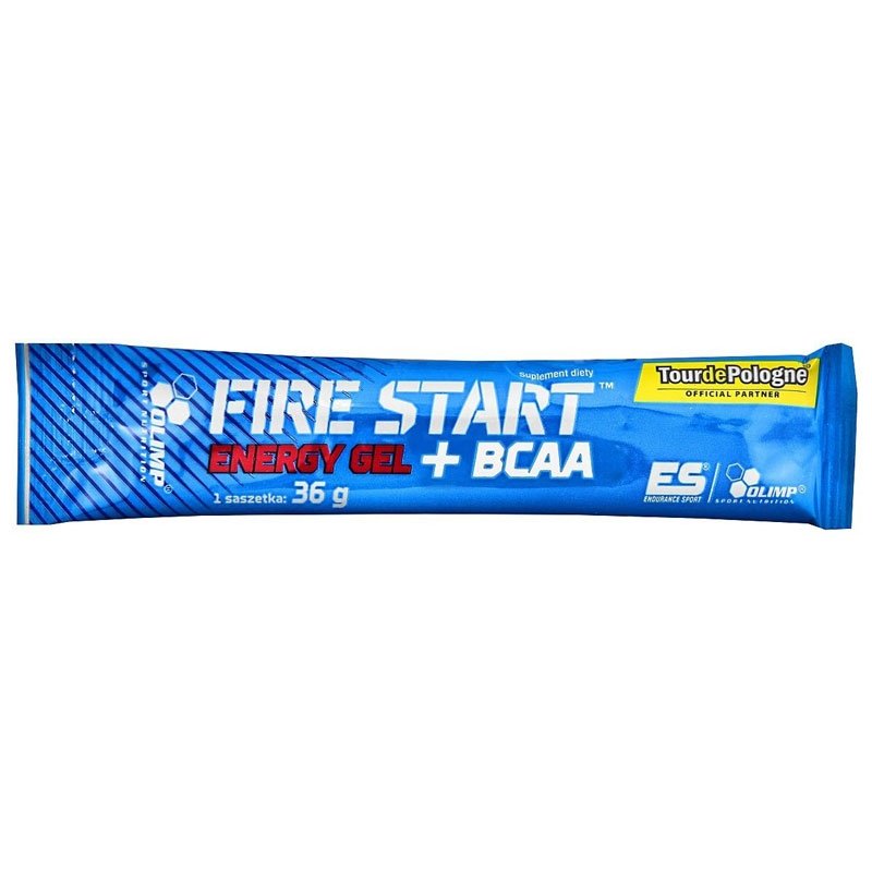 Olimp Fire Start Energy Gel + BCAA żel energetyczny – Zielone Jabłko – 36 g