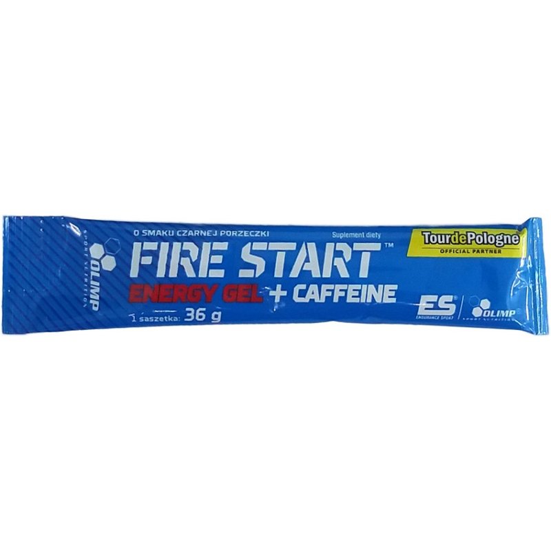 Olimp Fire Start Energy Gel  żel energetyczny z kofeiną – Czarna Porzeczka – 36 g