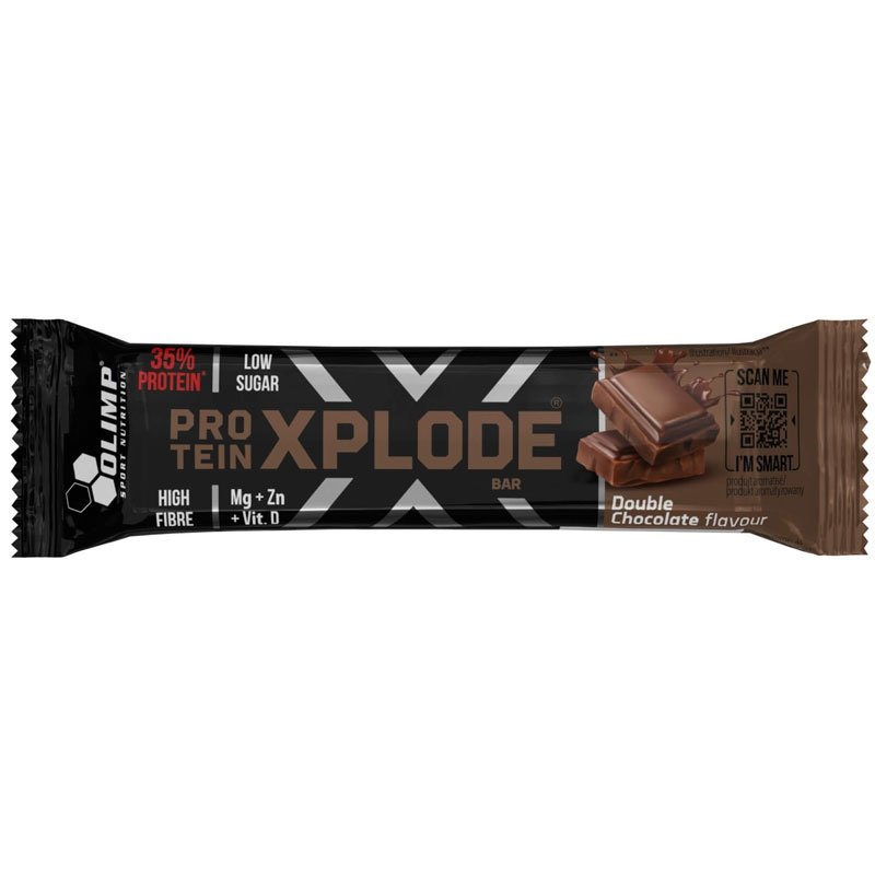 Olimp Protein Xplode Bar baton proteinowy (Podwójna Czekolada) - 40 g