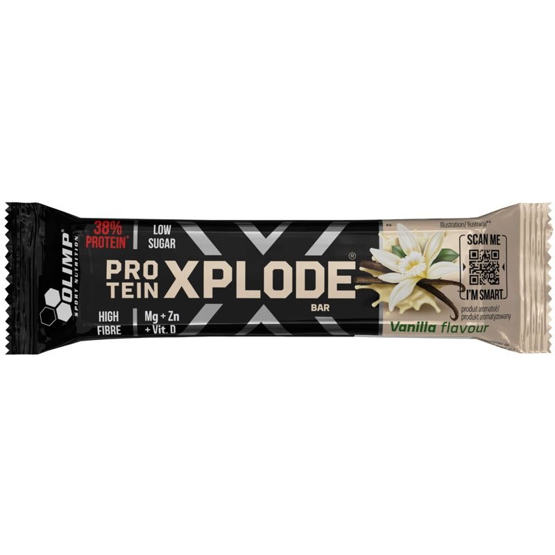 Olimp Protein Xplode Bar baton proteinowy (Wanilia) - 40 g