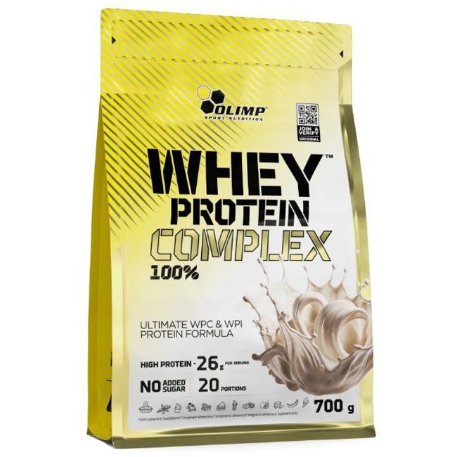 Olimp Whey Protein Complex 100% odżywka białkowa (Biała Czekolada z Maliną) - 700 g