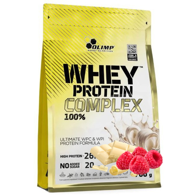 Olimp Whey Protein Complex 100%  odżywka białkowa (Biała Czekolada z Maliną) - 700 g