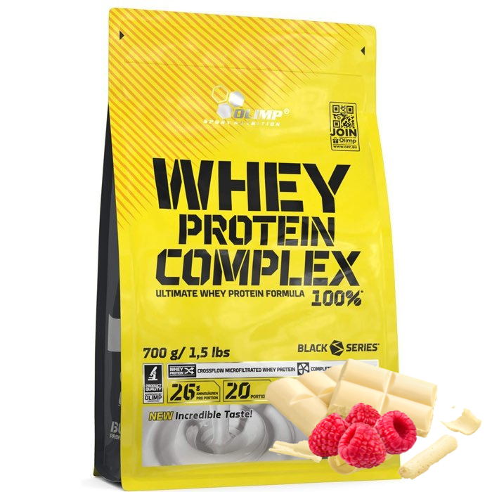 Olimp Whey Protein Complex 100%  odżywka białkowa (Biała Czekolada z Maliną) - 700 g