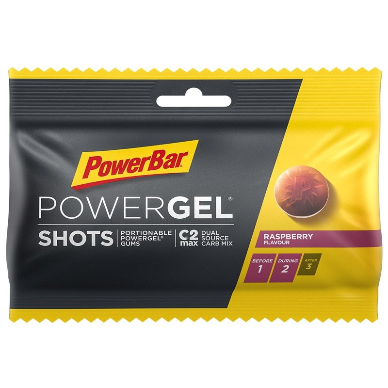 PowerBar PowerGel Shots  żelki energetyczne (Malina) – 60 g