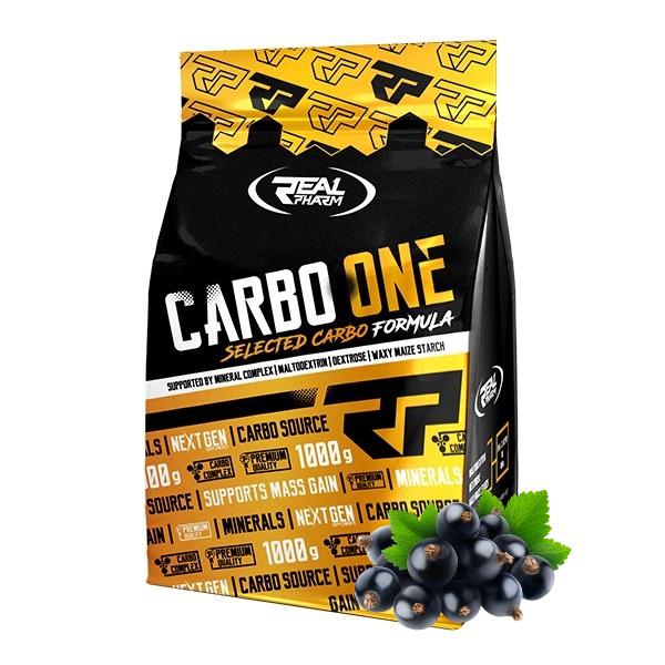 Real Pharm Carbo One napój węglowodanowy (Czarna Porzeczka) - 1000g