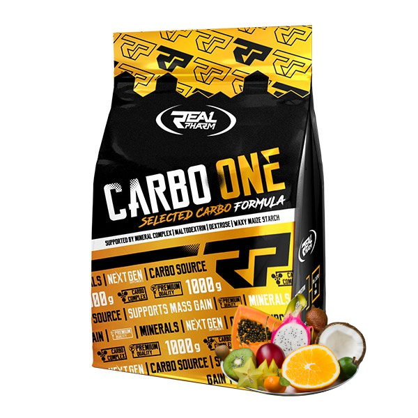 Real Pharm Carbo One napój węglowodanowy (Owoce Egzotyczne) - 1000g