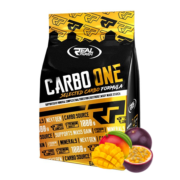 Real Pharm Carbo One napój węglowodanowy (Mango Marakuja) - 1000g