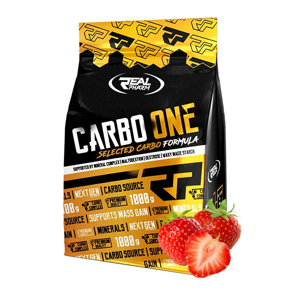 Real Pharm Carbo One napój węglowodanowy (Truskawka) - 1000g