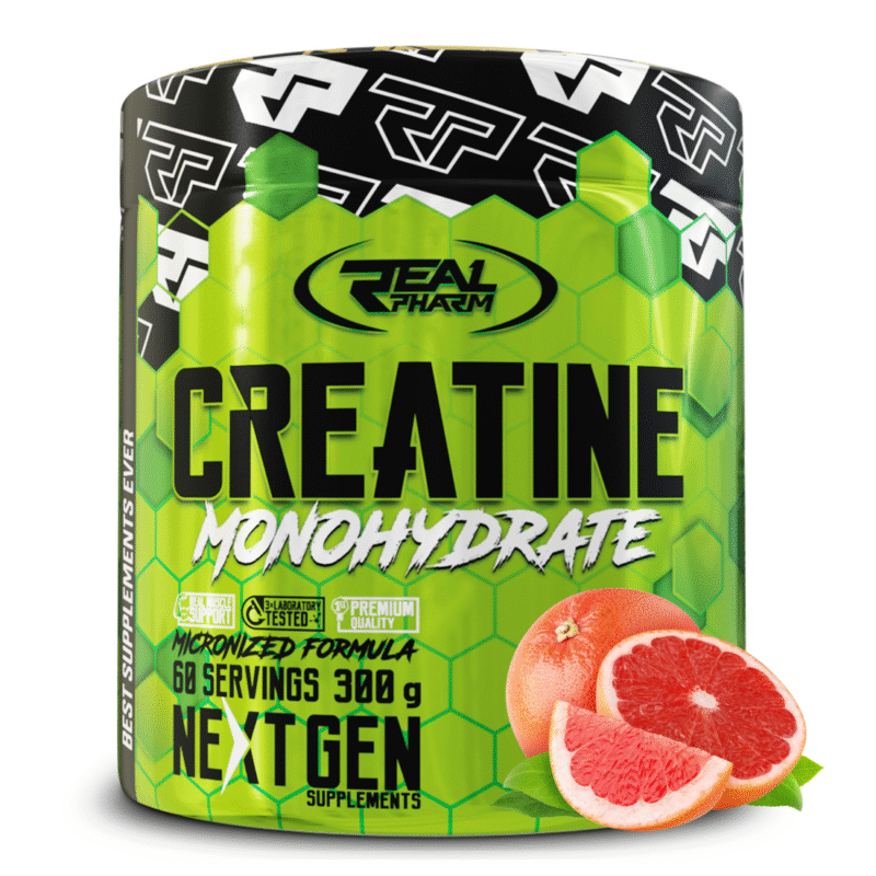 Real Pharm Creatine monohydrat kreatyny (Grejpfrut) – 300 g