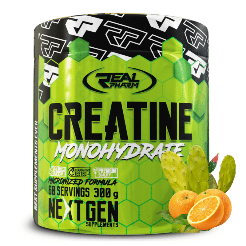 Real Pharm Creatine monohydrat kreatyny (Kaktus Pomarańcza) – 300 g