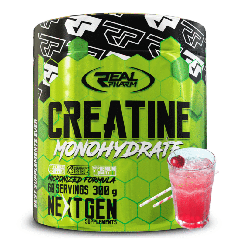 Real Pharm Creatine monohydrat kreatyny (Lemoniada Wiśniowa) – 300 g