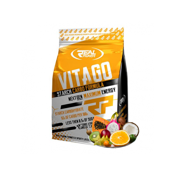Real Pharm Vita Go napój węglowodanowy (Owoce Egzotyczne) - 1000 g