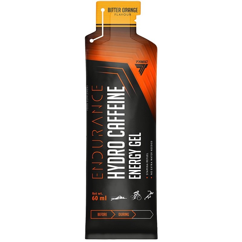 Trec Nutrition Hydro Caffeine Energy Gel żel energetyczny z kofeiną (Gorzka Pomarańcza) – 60 ml