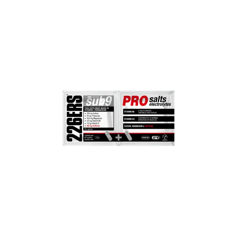 226ERS SUB-9 PRO Salts Electrolytes elektrolity z kofeiną  – 2 kapsułki
