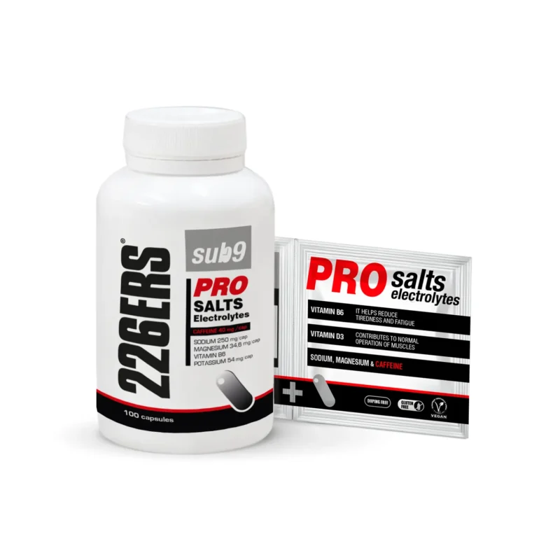 226ERS SUB-9 PRO Salts Electrolytes elektrolity z kofeiną  – 100 kapsułek - obrazek 2