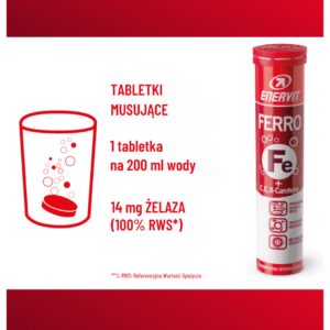 Enervit Ferro żelazo (Owocowe) - 20 tabletek - obrazek 3