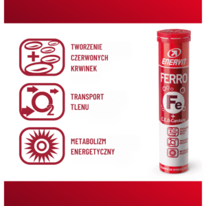 Enervit Ferro żelazo (Owocowe) - 20 tabletek - obrazek 2