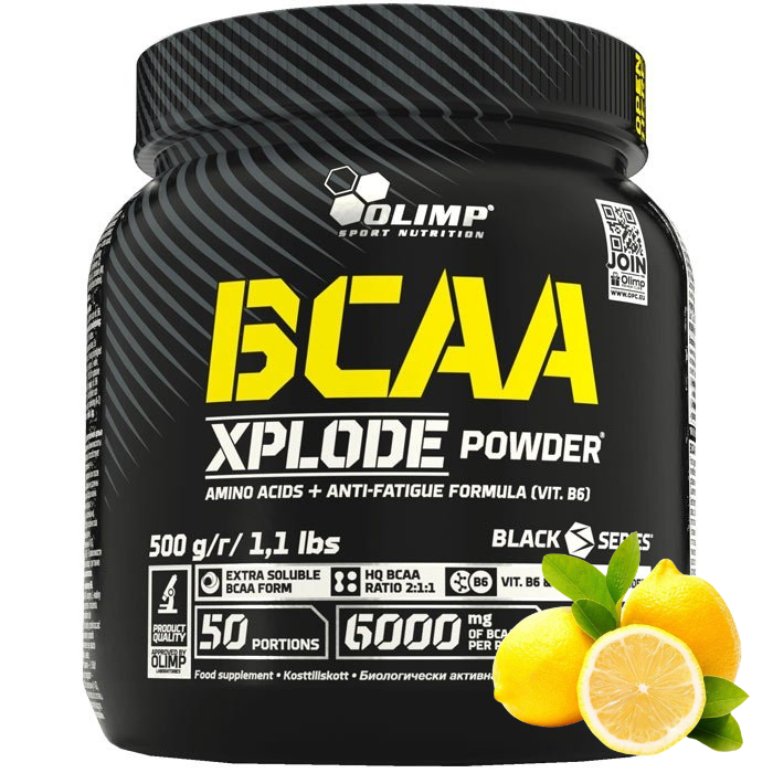 Olimp BCAA Xplode Energy aminokwasy (Cytryna)– 500 g