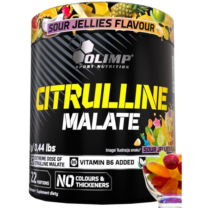 Olimp Citrulline Malate jabłczan cytruliny (Kwaśne Żelki) – 200 g