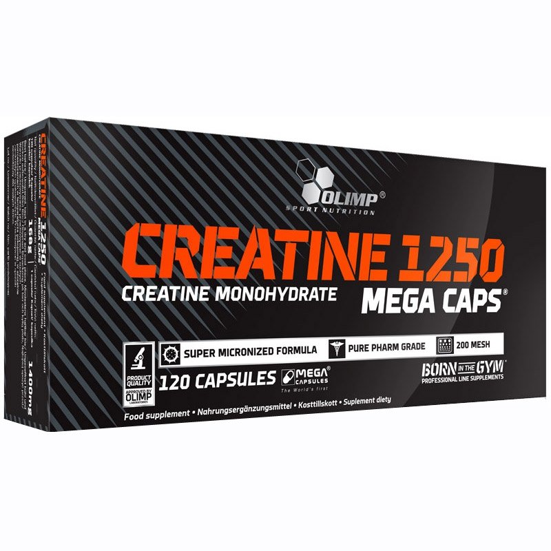 Olimp Creatine 1250 Mega Caps® monohydrat kreatyny – 120 kapsułek
