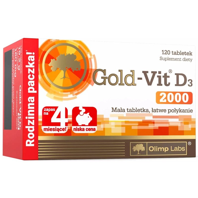 Olimp Gold-Vit D3 2000 witamina D3 – 120 tabletek