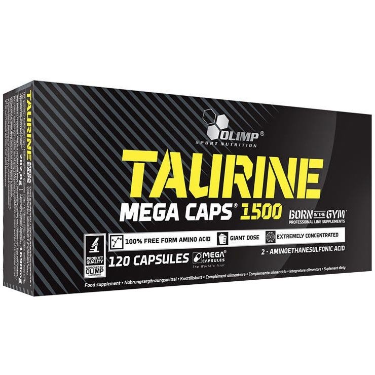 Olimp Taurine Mega Caps 1500 mg tauryna – 120 kapsułek