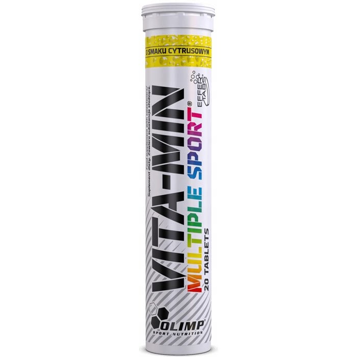 Olimp Vita-Min Multiple Sport witaminy i minerały (Owoce Cytrusowe) – 20 tabletek