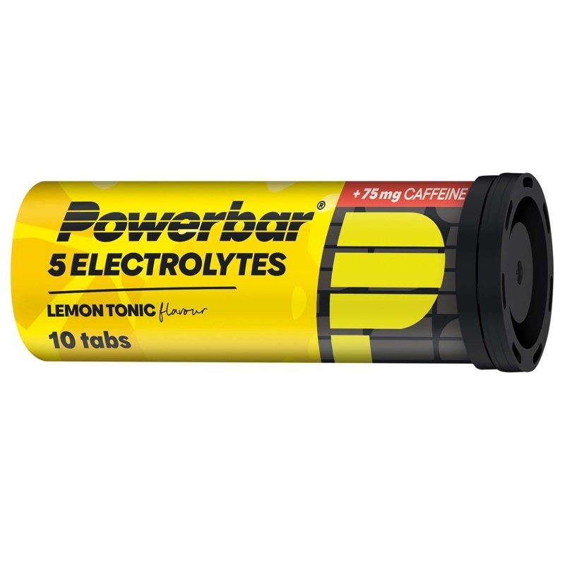 PowerBar 5 Electrolytes elektrolity z kofeiną (Tonic Cytrynowy) – 10 tabletek