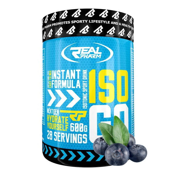Real Pharm ISO GO napój izotoniczny (Borówka) – 600 g