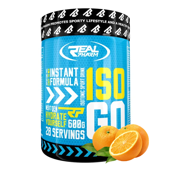 Real Pharm ISO GO napój izotoniczny (Pomarańcza) – 600 g