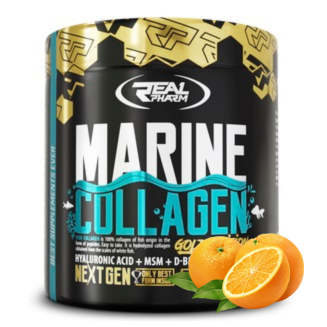 Real Pharm Marine Collagen kolagen rybi (Pomarańcza) - 300g