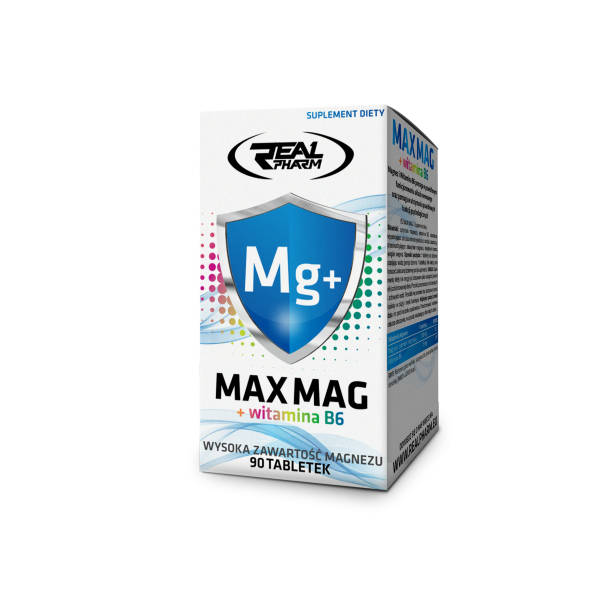 Real Pharm MAX MAG + B6 magnez - 90 tabletek