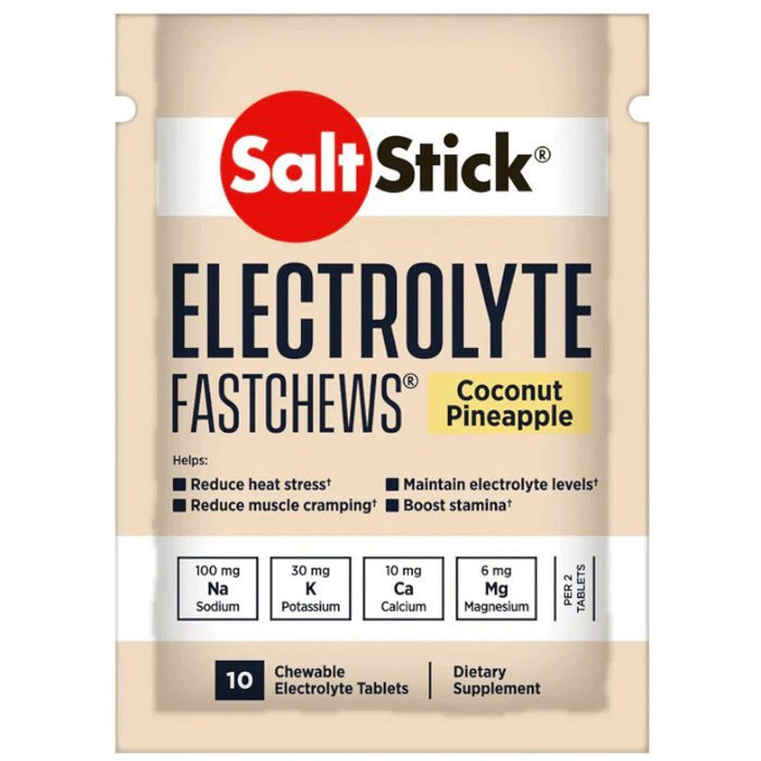 SaltStick Fastchews elektrolity (Kokos Ananas) – 10 tabletek
