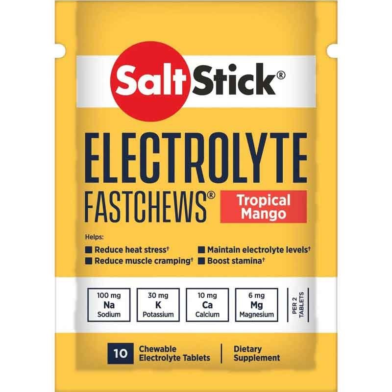 SaltStick Fastchews elektrolity (Tropikalne Mango) – 10 tabletek