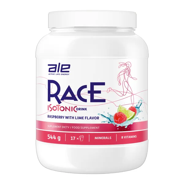 ALE Race Isotonic Drink napój izotoniczny (Malina Limonka) - 544 g