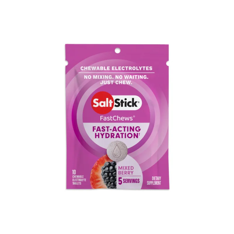 SaltStick Fastchews elektrolity (Malina Jagoda) – 10 tabletek