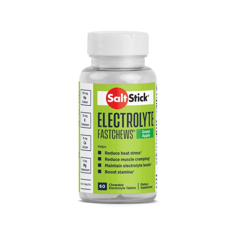 SaltStick Fastchews elektrolity (Zielone Jabłko) – 60 tabletek