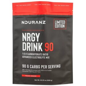 Nduranz Nrgy Drink 90 napój węglowodanowy (Czerwona Pomarańcza) – 1200 g