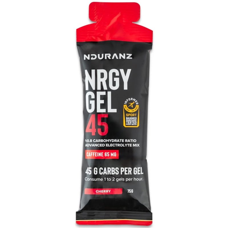 Nduranz Nrgy Gel 45 izotoniczny żel energetyczny z kofeiną (Wiśnia) – 75 g
