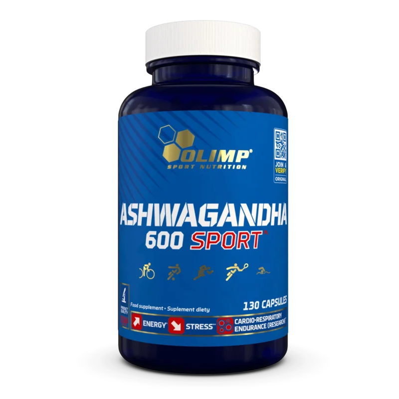 Olimp Ashwagandha 600 Sport – 130 kapsułek