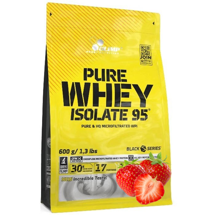Olimp Pure Whey Isolate 95 izolat białka (Truskawka) - 600 g