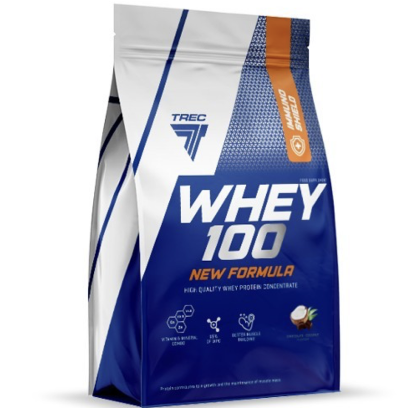 Trec Nutrition Whey 100 odżywka białkowa (Czekolada Kokos) - 700 g