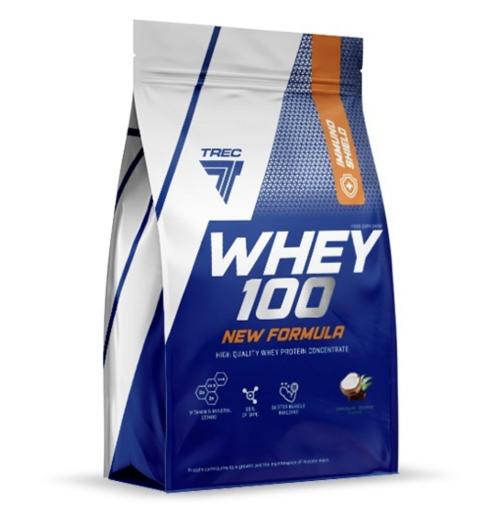 Trec Nutrition Whey 100 odżywka białkowa (Czekolada Kokos) - 700 g