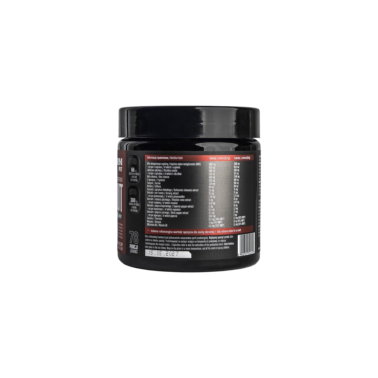 Thorn Fit Pre Workout odżywka przedtreningowa (Pomarańcza) – 250 g - obrazek 2